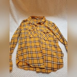 Casual Mustard Yellow flannel